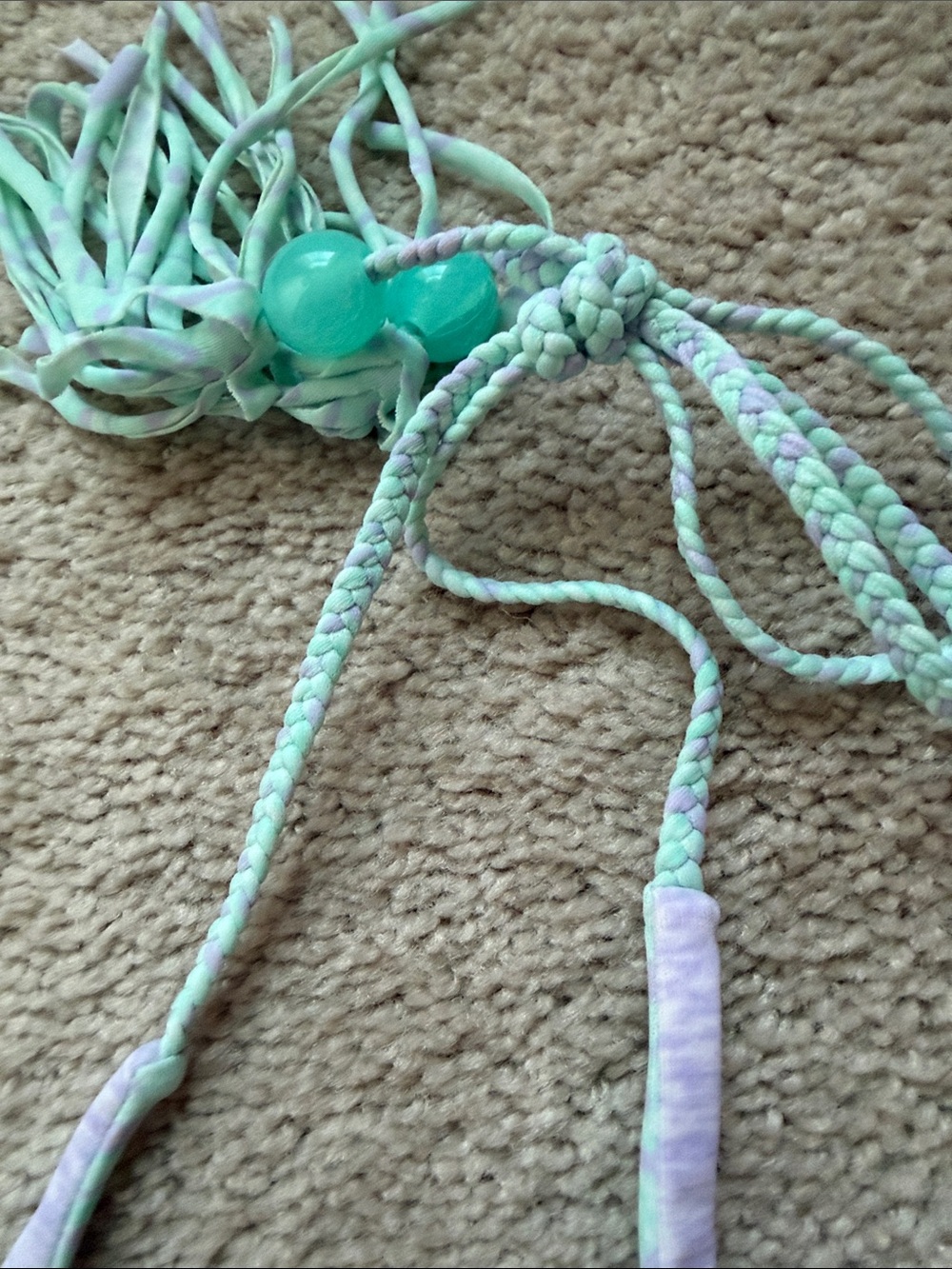 Victoria's Secret Reversible Blue/Lilac Halter Bikini with Blue Tassels - Picture 9 of 10